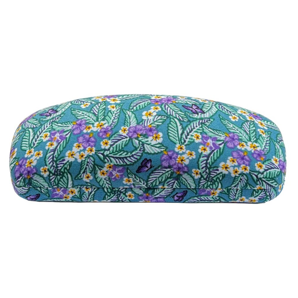 Vera Bradley Clamshell Eyeglass Case - Hanging Around Leaves